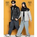 休闲夹克加厚半成品 情侣面包羽绒服九成品女短款 翻新加工定制