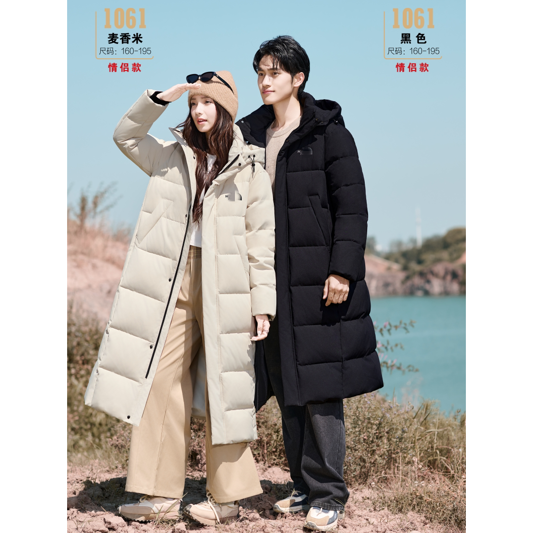 九成品翻新加工定制加厚情侣羽绒服男女面包长款冬季新款冬装外套