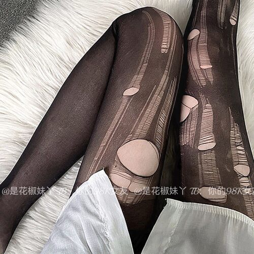 加长高个子可撕丝袜性感黑丝