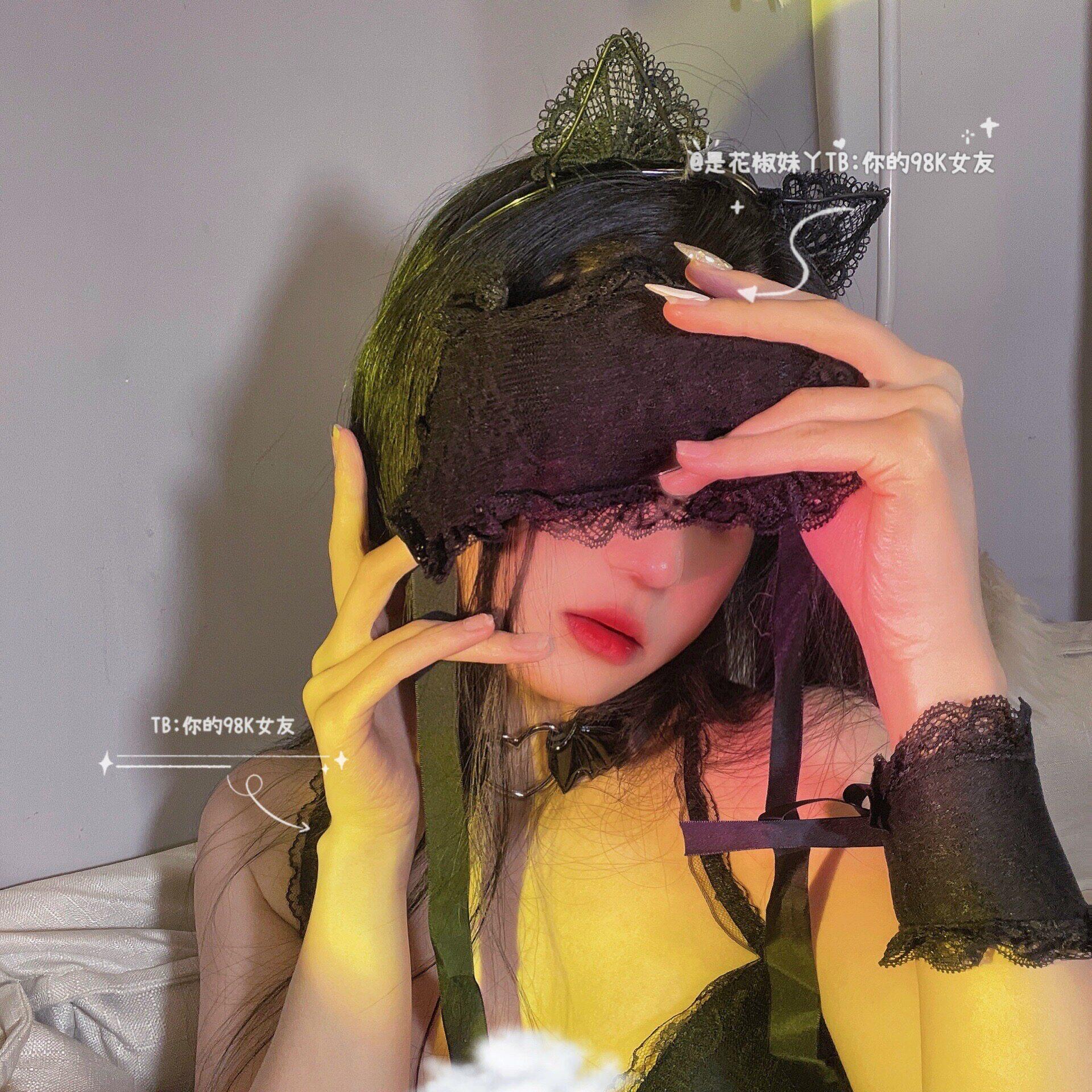 98K女友情趣眼罩夫妻性感禁欲蕾丝手铐黑色捆绑套装道具女