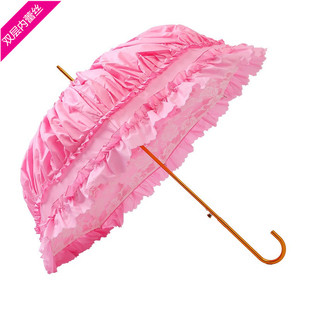 洛丽塔lolita公主伞lo伞双层蕾丝遮阳防晒伞花嫁伞深拱形宫廷洋伞