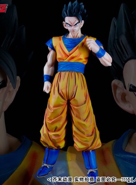 七龙珠系列 GROS速趴神秘青年孙悟饭 贝吉特重涂手办模型礼物摆件