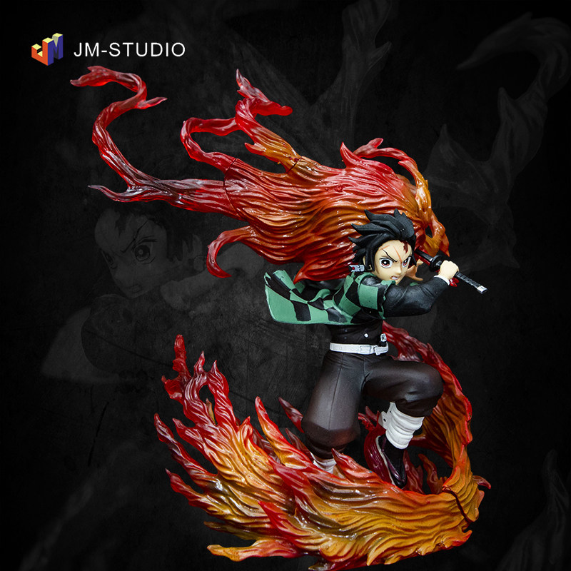 鬼灭之刃系列gk战斗炭火焰雕像