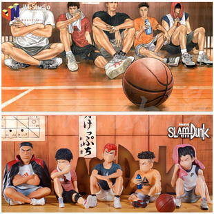 灌篮高手手办GK潮牌 樱木花道 流川枫三井寿赤木刚宪宫城良田手办