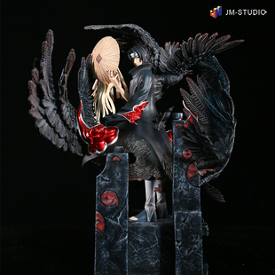 火影忍者GK 乌鸦宇智波鼬神晓共鸣场景超大手办模型摆件雕像 作伴