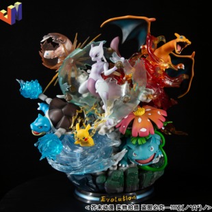 宠物小精灵GK MFC 宝可梦 超梦的逆袭 大型手办模型礼物桌面摆件