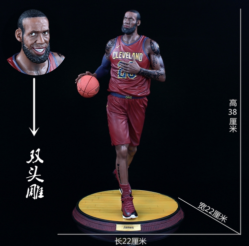 NBA骑士队LBJ詹姆斯手办模型