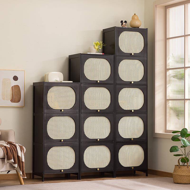 书架一体靠墙落地多层置物架书本玩具收纳柜学生家用展示储物柜子