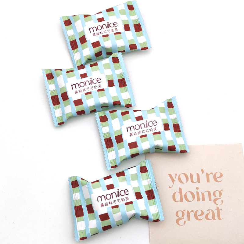 MONICE茉奈奥利可可奶芙雪花酥饼干喜糖休闲零食糕点高端喜糖散装