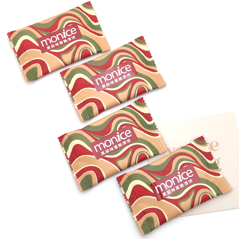 MONICE茉奈黑蒜味薯脆薄饼饼干结婚喜饼零食散装休闲小吃爆款点心