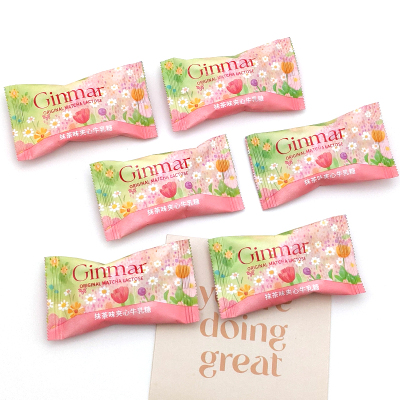 GINMAR金玛抹茶味夹心牛乳糖喜糖结婚伴手礼办公室休闲零食散装