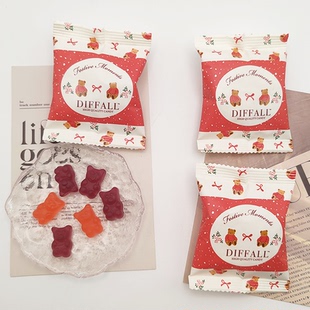 DIFFALL小Q熊软糖卡通喜糖糖休闲零食结婚订婚伴手礼散装批发