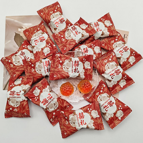 VIKOI喜礼西柚味夹心软糖休闲零食结婚订婚喜糖散装