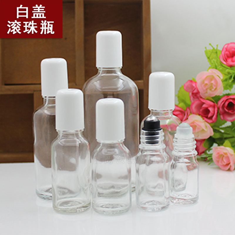 透明玻璃走珠瓶精油分装瓶滚珠
