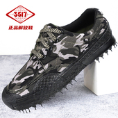 户外军训登山球鞋 正品 帆布劳保鞋 工地防滑耐磨胶鞋 3517解放鞋 男款