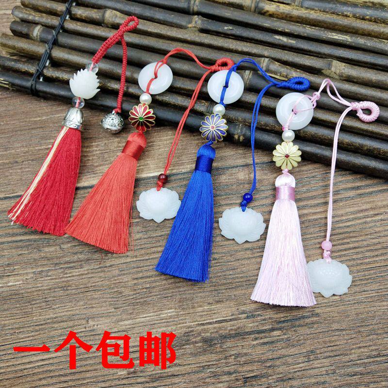 cheongsam Pendant Ping An buckle Lotus Retro Chinese style Cotton and hemp Accessories Hanfu tassels Ears Pendantin the Accessories/Fashion Jewelry, Other Jewelry  category - from Buy2taobao.com to provide professional Taobao agent buy service