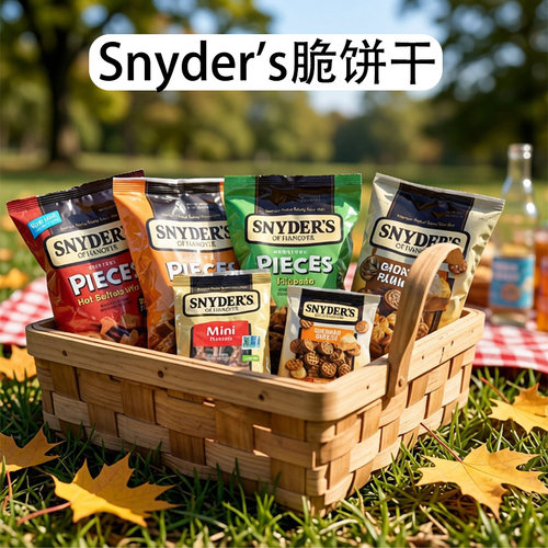 美国进口SNYDER‘S施耐德多种口味脆饼干休闲食品酥性零食面包干