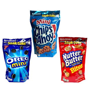 进口纳贝斯克迷你趣多多巧克力曲奇休闲饼干零食