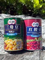 Baili Canned Red Waist Triangular Mouth Beans Seasoned Beans ready-to-eat commercial packaging ready-to-eat salad Western food 415g per can thumbnail 4