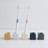 简约陶瓷放牙刷收纳架手动剃须刀刮胡刀置物架浴室牙刷托牙刷底座