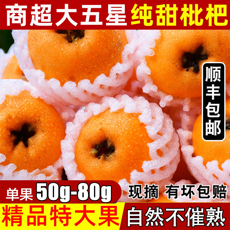 顺丰安康瀛湖枇杷旬阳高山大五星枇杷新鲜现摘现发野生露天枇杷果