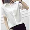 Junior school student business affairs Light and thin girl student Body shirt Short sleeved enlarge The workplace Easy Half Primer woman