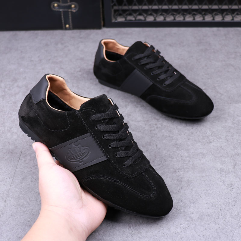 韩版豆豆鞋休闲加绒男鞋