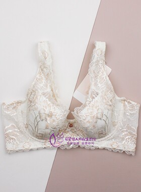 Triumph/黛安芬Florale淳静芍药蕾丝内衣女大胸收副乳文胸16-8865