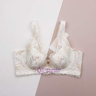 Triumph/黛安芬Florale淳静芍药蕾丝内衣女大胸收副乳文胸16-8865