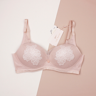 黛安芬Florale优雅芍药薄款无钢圈内衣女大胸收副乳文胸 11-1920