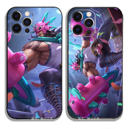 王者荣耀 廉颇-撼地雄心皮肤13手机壳适用iPhone15promaxR苹果13小米14华为mate60三星魅族OPPO一加vivoiQOO9