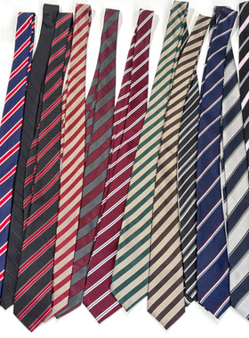 买二送一百搭条纹领带女手打细窄长条腰带加长学生辣妹个性装饰酷