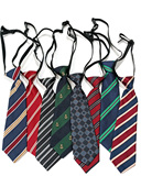 买二送一短领带女免打可调节百搭休闲条纹学生高档复古红绿色装 饰