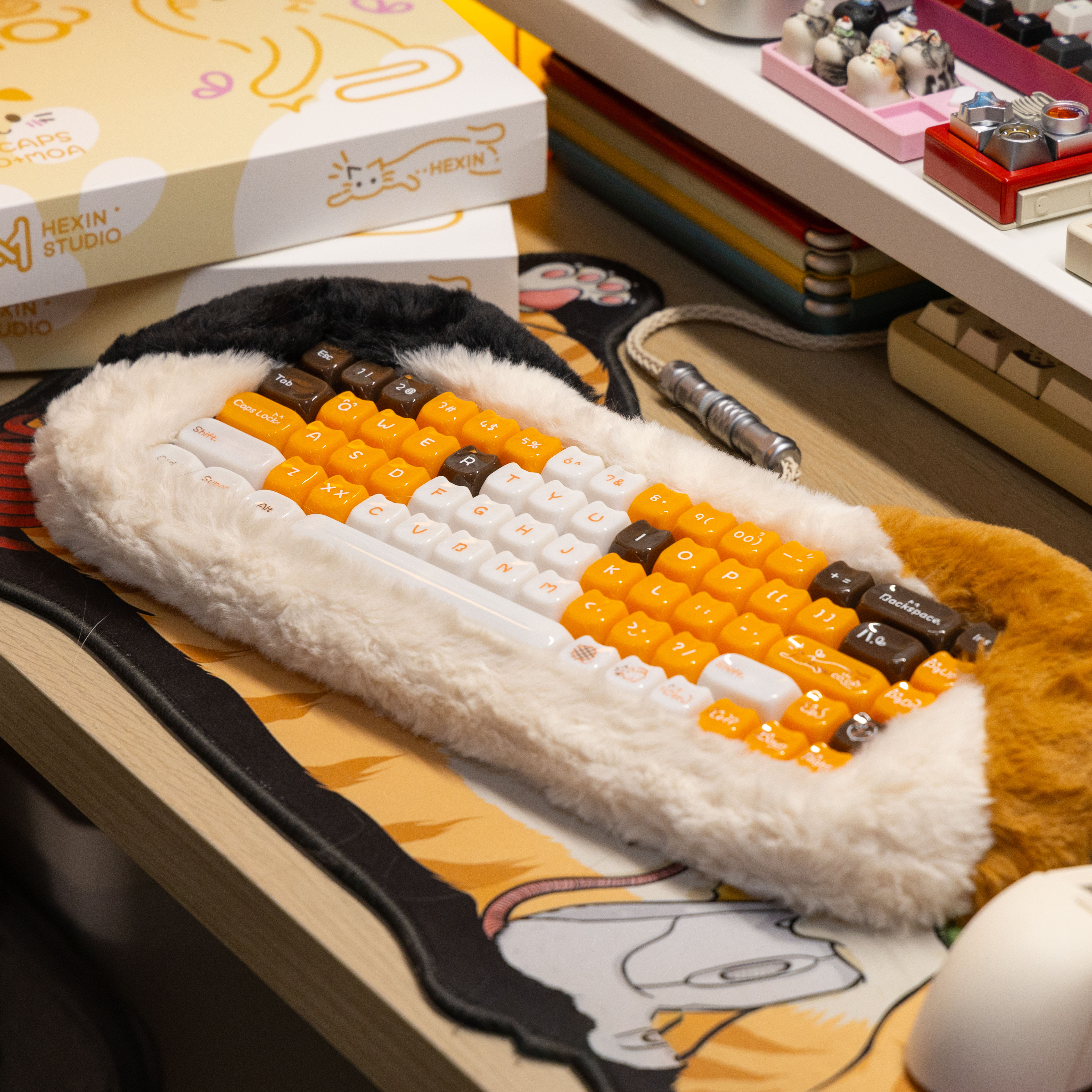 核心外设MAO高度乳透148键大全套可爱主题机械客制化键帽