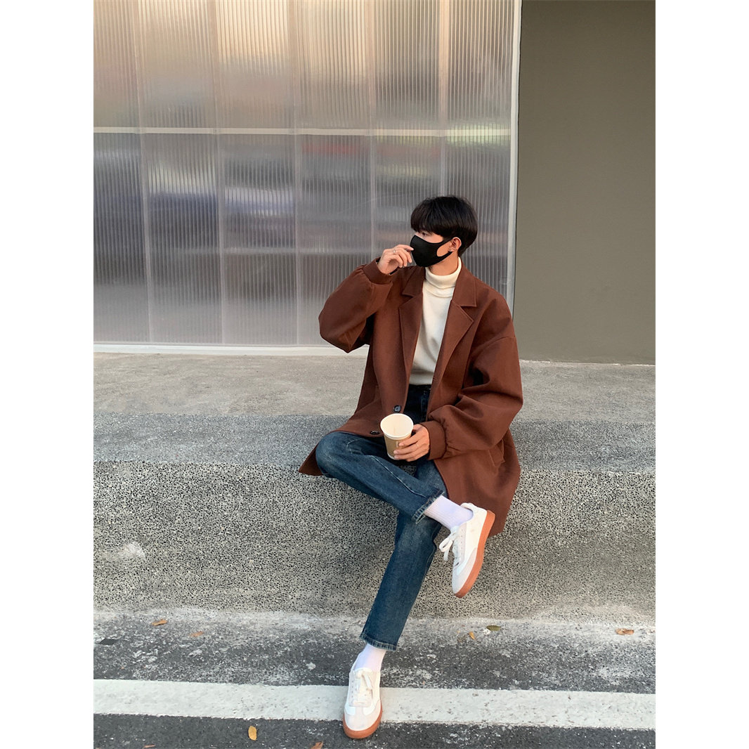 XZ413HW401-P130-2025秋装新款休闲潮流宽松高品质男士大衣外套,女装短外套,星座413-1