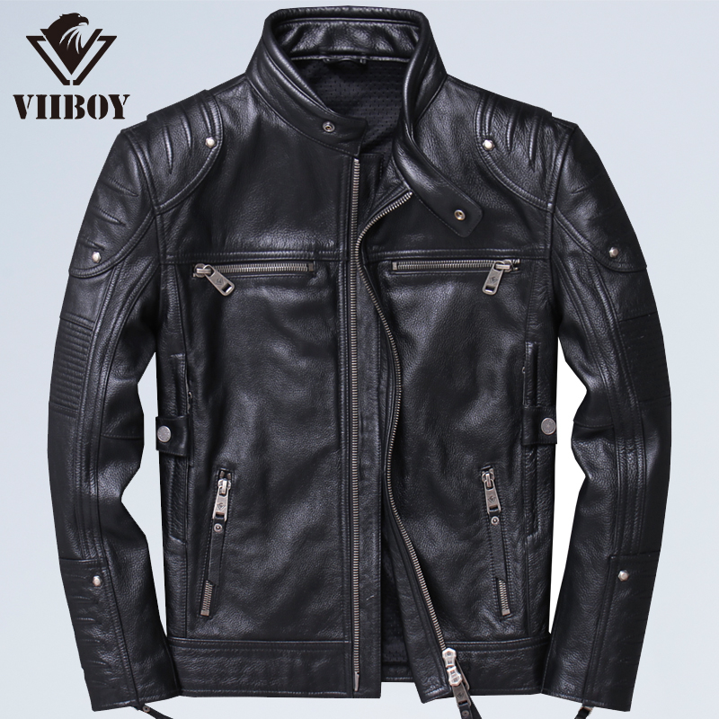 牛皮VIIBOY厚牛皮皮夹克