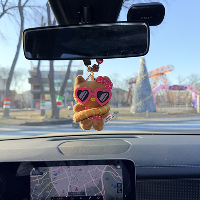 汽车凯蒂猫后视镜车载摆件后视镜HalloKitty挂饰车内装饰摆件