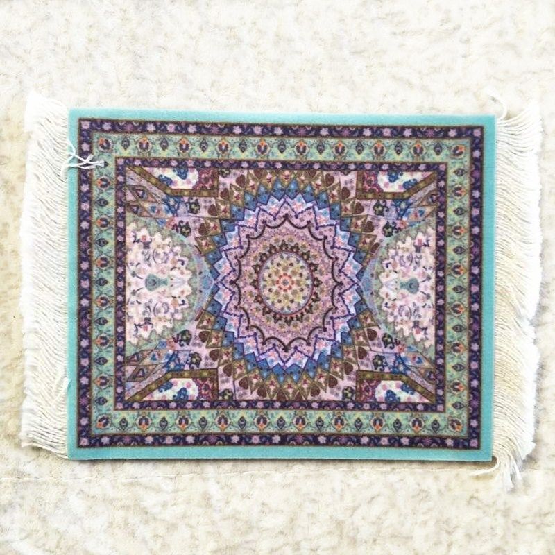 敦煌特色工艺莫高窟壁画藻井艺术鼠标垫杯垫旅游纪念品3张包邮