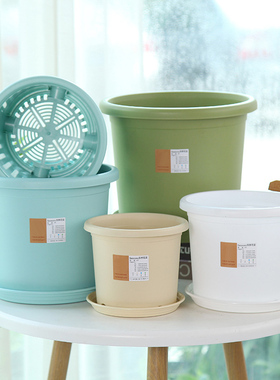 花盆+泥土 盆土套装种子种球花卉使用 四季矮加仑盆 保湿透气土壤