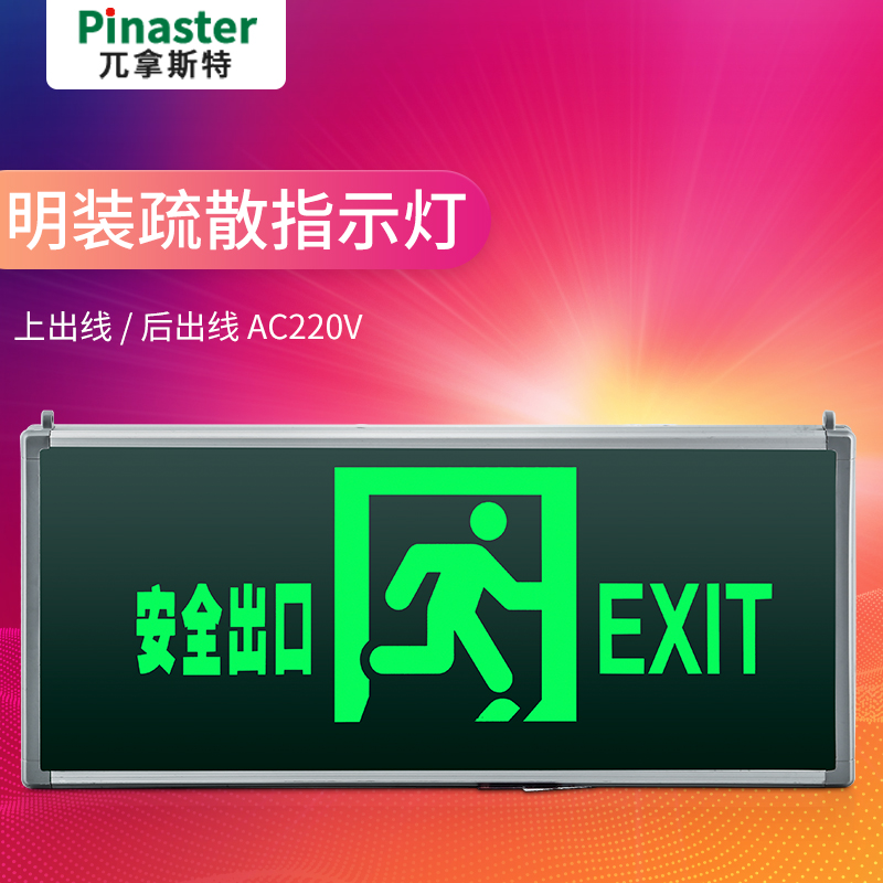 明装π拿斯特安全出口指示灯