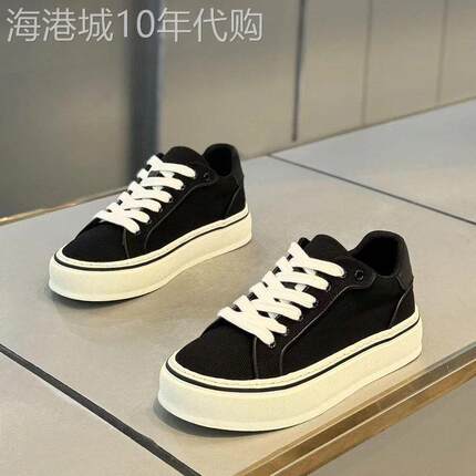 【意大利&奢品】帆布鞋2026新款夏季透气百搭小白板鞋软底休闲鞋
