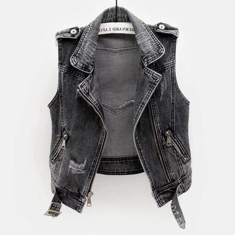 香港牛仔马甲女短款外穿欧货2025春秋季新版洋气个性时尚背心坎肩