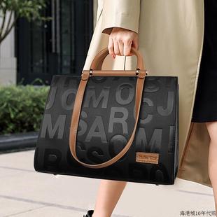 高端名牌 女包轻奢品牌手提包皮质托特包高级感包包大容量大包时尚