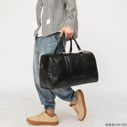 时尚潮牌真皮新款手提商务休闲男包单肩斜跨皮质公文出差包旅行包