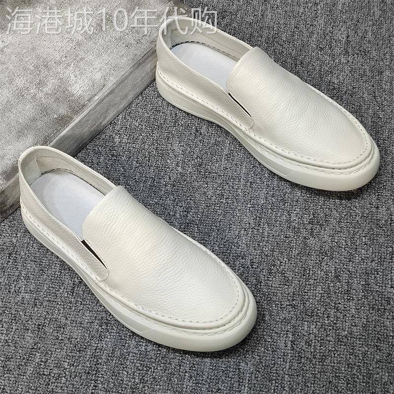 男鞋秋季透气2026新款休闲皮鞋一脚蹬懒人乐福鞋子男士小白鞋板鞋