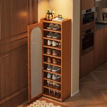 入户小窄鞋架家用门口室内好看多层防尘分层带门鞋柜楼道2025新款