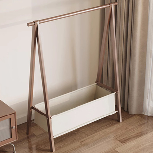 挂衣架落地家用卧室简易多功能网红衣帽架客厅折叠收纳隔夜置物架