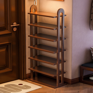 鞋柜家用门口靠墙一体多层收纳柜室内入户大容量落地小面积鞋架子