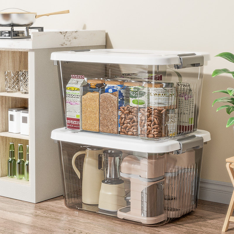 收纳箱家用储物箱透明杂物玩具零食收纳盒大号加厚被子衣服整理箱,收纳整理,吸尘器收纳架/盒/袋,淘宝优惠券,粉丝福利购,淘宝优惠卷