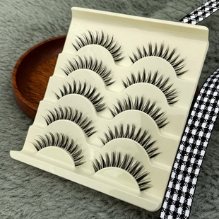 可选自粘 簇状一片式 透明梗DINGSEN 鼎森B96Y假睫毛自然仿真浓密款